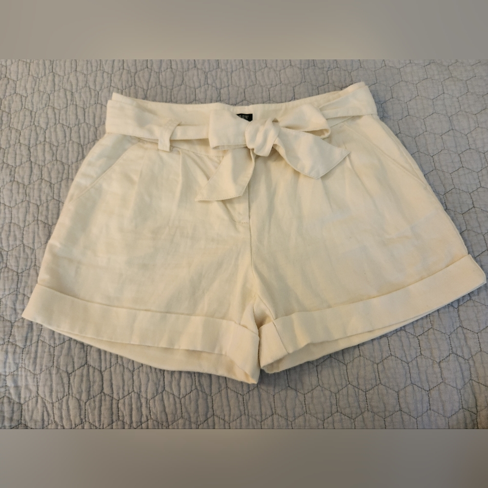 White J. Crew Shorts